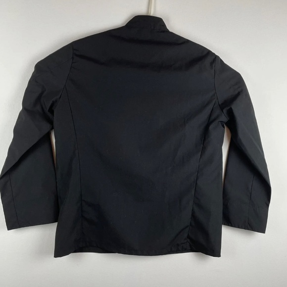 DENNY'S Chef Jacket Size M Euro M Asia L Black Long Sleeve Double Breasted - Picture 8 of 9